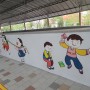 천안 성성동 꽃마루 유치원 벽화 작업