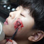 다이소 할로윈 분장 아이들 상처분장 타투 스티커 하는 방법 (어린이집 인싸되기)