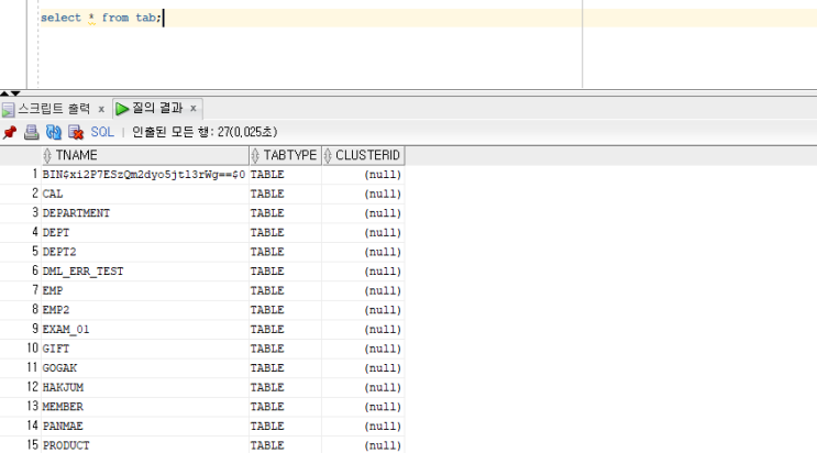 1장 SQL 기본 문제 : 네이버 블로그