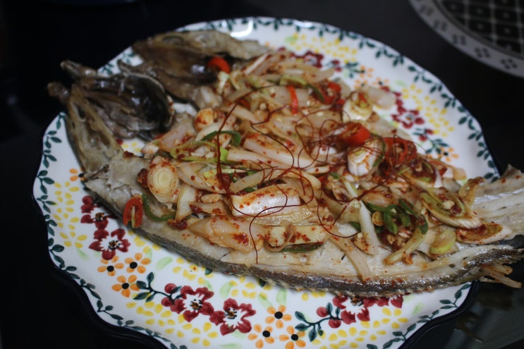 반건조 민어찜 요리 생선찜 만들기 방법 간단해요 : 네이버 블로그