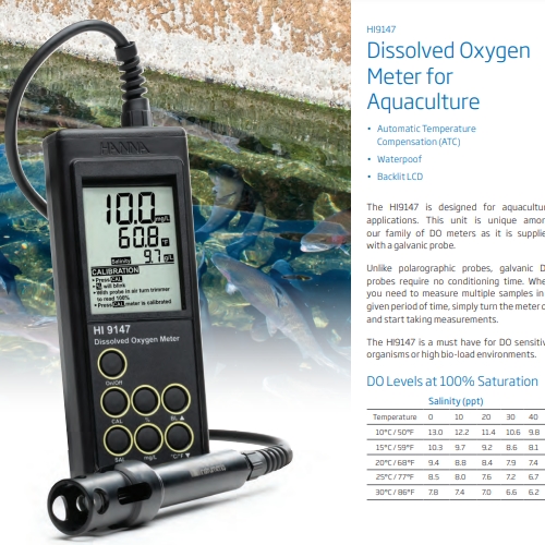HI9147/DO METER/용존산소측정기/HANNA9147 : 네이버 블로그