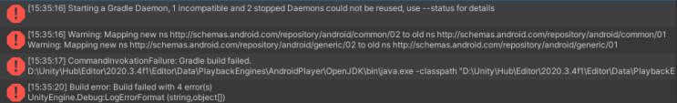 CommandInvokationFailure: Gradle build failed. : 네이버 블로그