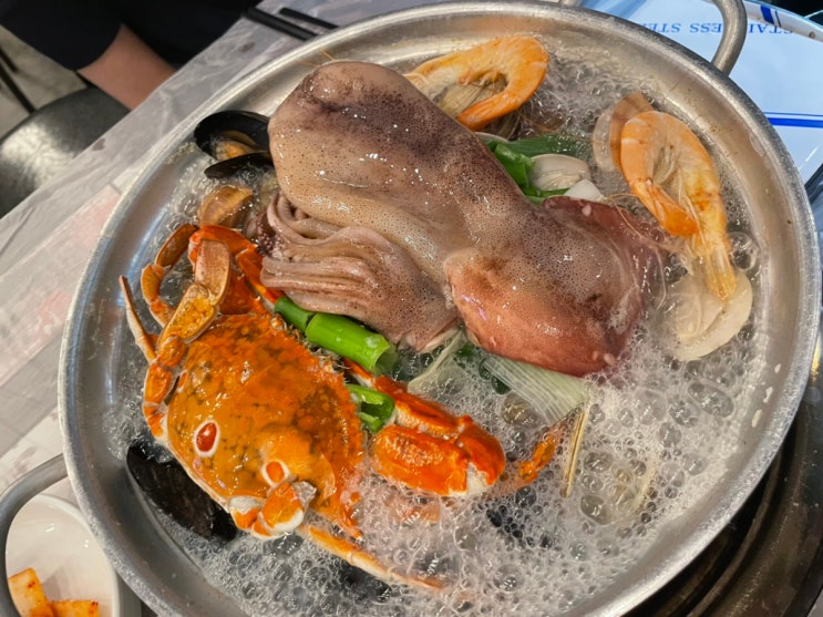 포항이동맛집 시원한 육수에 신선한 홍합과 조개가 왕창 들어가있는포항해물왕창칼국수 : 네이버 블로그