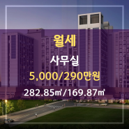 부산진구 양정동 월세#시청역롯데골드로즈#282.85㎡/169.87㎡#5,000/290만원