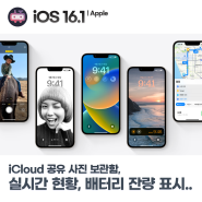 애플 iOS 16.1 10월 24일 배포, iCloud 공유 사진 보관함 및 다이나믹 아일랜드 실시간 현황 지원
