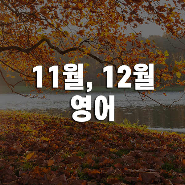 11월 12월 영어로 뭐지? 관련된 문장까지 알아보기 : 네이버 블로그