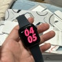 애플워치SE2 Midnight Aluminum Case 44mm 실물 후기 : NIKE 나이키 워치페이스