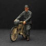 German Soldier with Bicycle