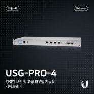 저렴한 회사 네트워크 라우팅 게이트웨이 장비 추천 USG-Pro-4