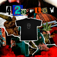 420FLOW 1주년 기념 한정판 티셔츠