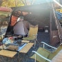 청도 연지곤지캠핑장 가을 한가운데 작고 깔끔한 캠핑 (차박)