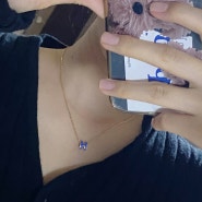 에르메스 팝아슈 미니 목걸이 블루색상 프라하에서 구매!