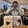 버즈핏 KF94 마스크 숨쉬기편한 에어쉴드 대형 L사이즈 블랙 그레이 컬러 착용후기