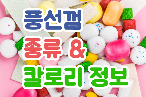 풍선껌 종류 및 추천 칼로리 & 가격 : 네이버 블로그