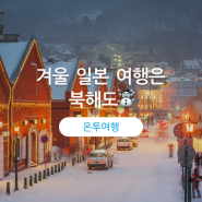 겨울 일본 여행 - 새하얀 설경이 펼쳐지는 북해도(홋카이도) 패키지 여행