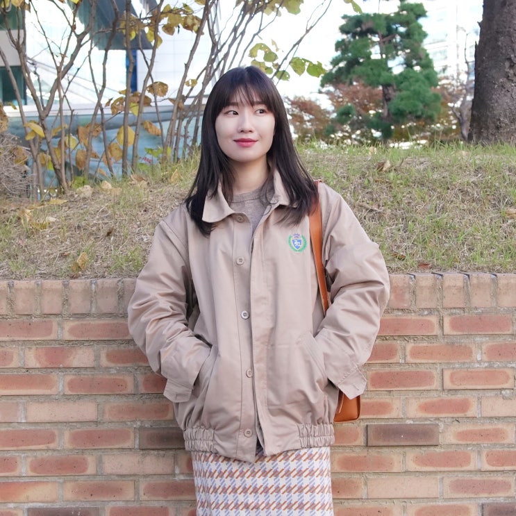 여자 가을 코디로 지제뮤지엄 남자 오버핏 블루종 가을자켓 고른 이유! : 네이버 블로그