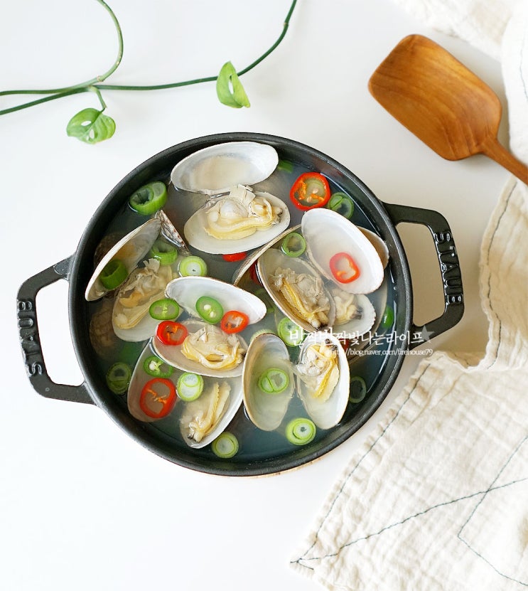 바지락 조개탕 끓이는법 바지락탕 바지락 조개국 바지락 요리 : 네이버 블로그
