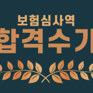 제25회 보험심사역 합격수기 - 양○현님