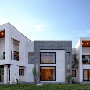 엔아이건축 전원주택 [5004] 여러 사용자의 프라이버시를 위한 사선배치 설계를 한 모던주택