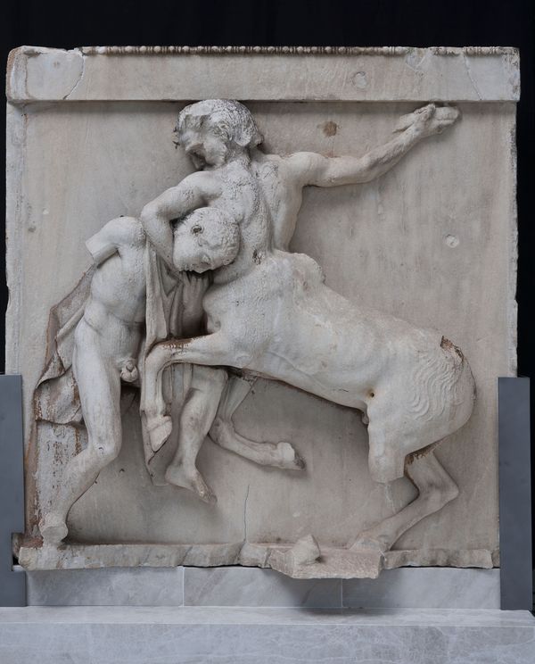 [아크로폴리스 박물관] 3rd floor-The Parthenon Gallery_The metopes_남쪽 : 네이버 블로그