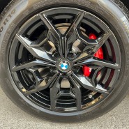 [울산휠마스터][울산휠도색][캘리퍼도색][휠, 캘리퍼 도색맛집]BMW X4 휠 블랙유광 및 캘리퍼 도색