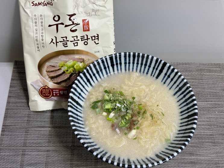 [이마트 삼양 우돈 사골곰탕면] 농심 사리곰탕면 게섯거라! : 네이버 블로그