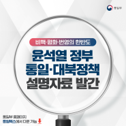 [비핵·평화·번영의 한반도] 윤석열 정부 통일·대북정책 설명자료 발간
