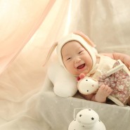 사랑스러운 아기 토끼의 천안 100일 사진♥