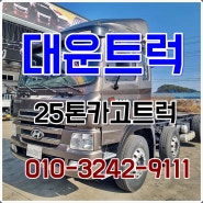 25톤카고트럭 460마력 중고 카고트럭 시세