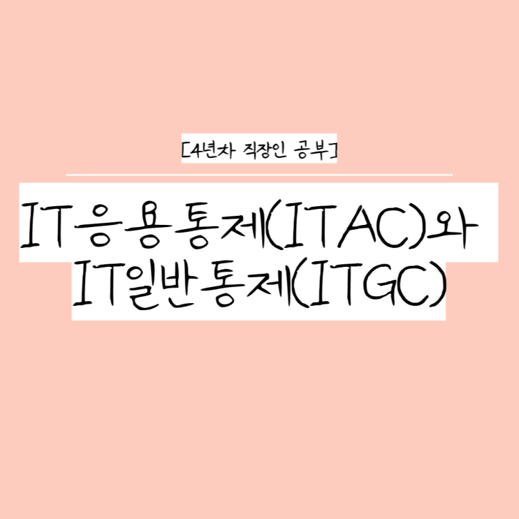 IT응용통제(ITAC)와 IT일반통제(ITGC) : 네이버 블로그