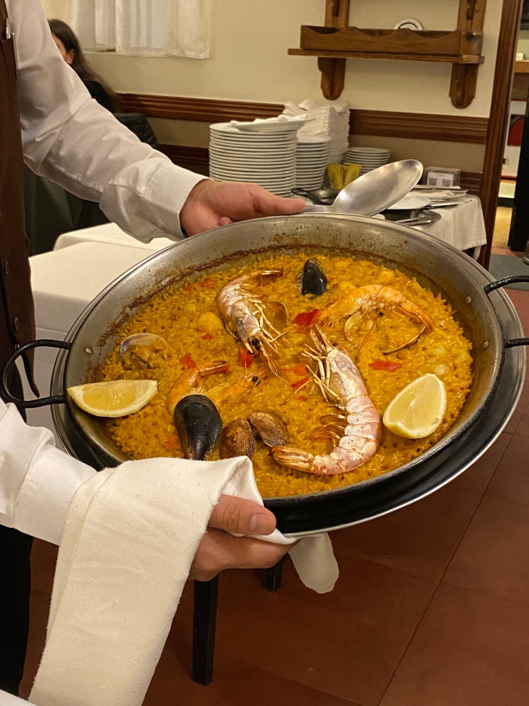 [마드리드]빠에야 맛집 La Barraca, 마요르광장, 메손 델 참피뇽