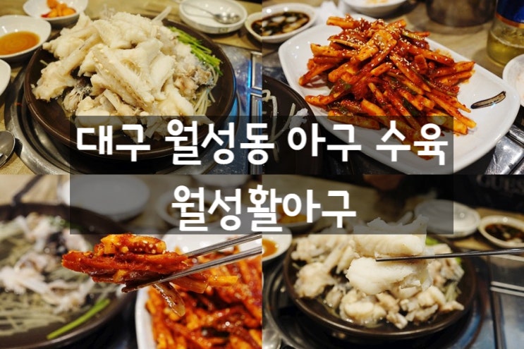 대구 월성동 아구 요리 전문 월성활아구 달서구 아구수육 : 네이버 블로그