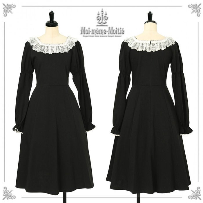 モワティエ　クロスアーチカトリーヌワンピース(5分袖)黒×青 x-00687-0_720x.jpg?v=1723017264