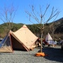 경북 캠핑장 청도 캠프1530에서 여유로운 겨울캠핑