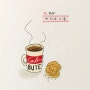 커피엔 스콘(디지털드로잉 엽서그림)