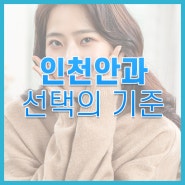 안과 선택 시 주의해야 될 점