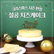 [크리스마스 한정] 찐~한 '설공 치즈케이크' 출시!