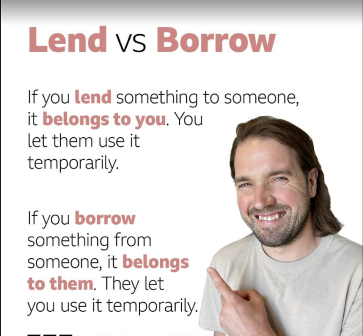 [영어] Lend와 borrow의 차이 : 네이버 블로그