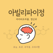 아빌리파이정 2mg 효능 및 부작용, 주의사항에 대하여 (조현병, 조울증, 우울증 등)