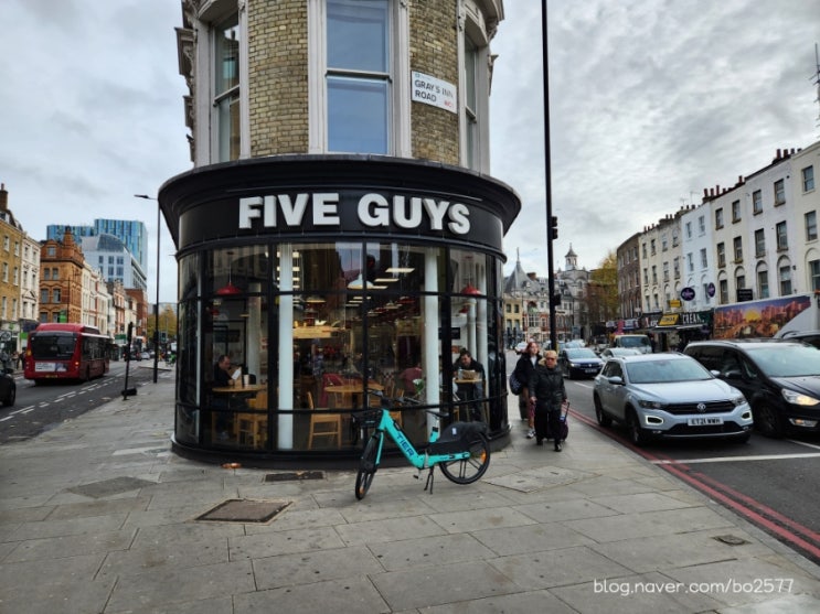 [영국 런던] 킹스크로스역 맛집 파이브가이즈 햄버거 주문방법, 가격, 메뉴 추천 (Five Guys King's Cross