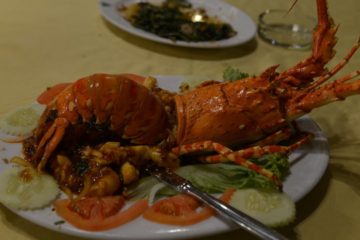 (Malaysia Langkawi) 해변 Seafood Restaurant 오키드리아(Orkid Ria)에서 만찬
