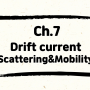 7. Drift current(드리프트 전류) 개념과 Scattering(산란), Mobility(이동도) 이해