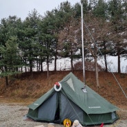 겨울 장박 캠핑 바닥 공사하기 / 블랙디어 벨 텐트