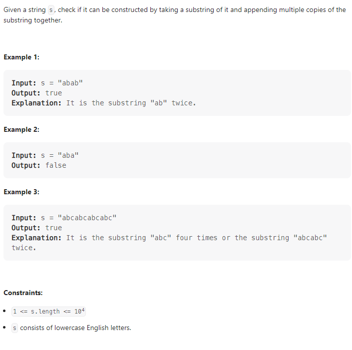 JAVA_Repeated Substring Pattern_LeetCode 459 : 네이버 블로그