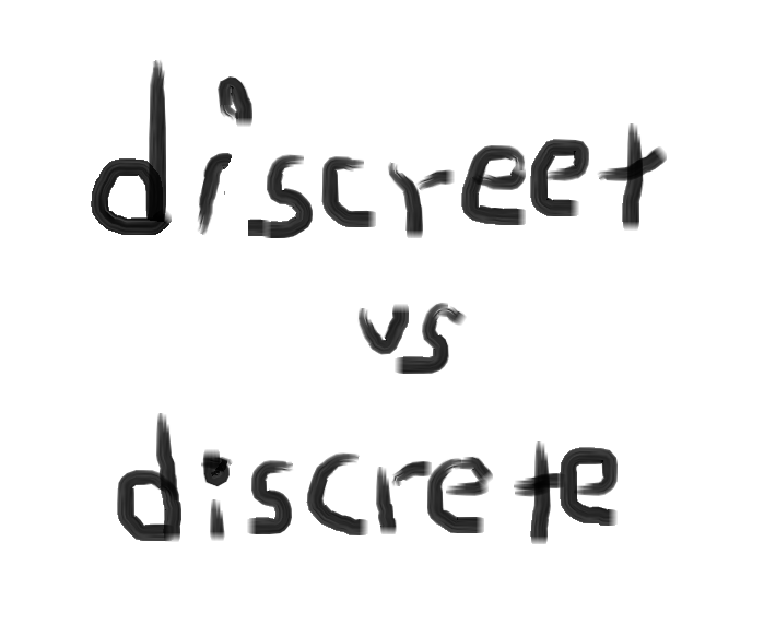 비슷한 영어단어 Discreet/Discrete : 네이버 블로그