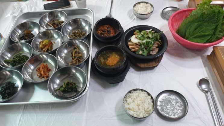 [대전 가오동 시골쌈밥] 직접 농사지은 쌈채소와 나물반찬, 수육까지 맛있는 쌈밥맛집 : 네이버 블로그