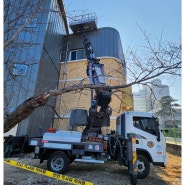 영동스카이차 교육지원청 현장 파이프 작업도 역시 으뜸!