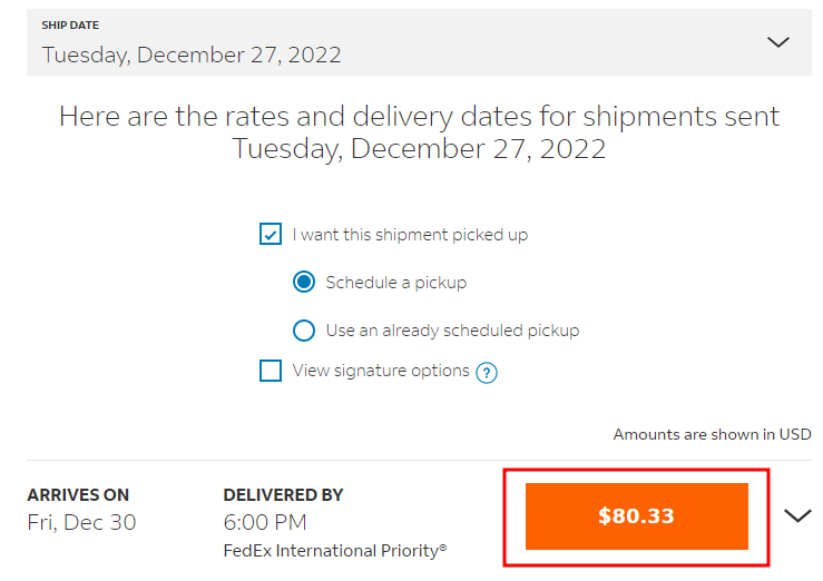 국제우편요금 비교 (Fedex, DHL, UPS, USPS) - 미국→한국 $80 (3일 소요) : 네이버 블로그