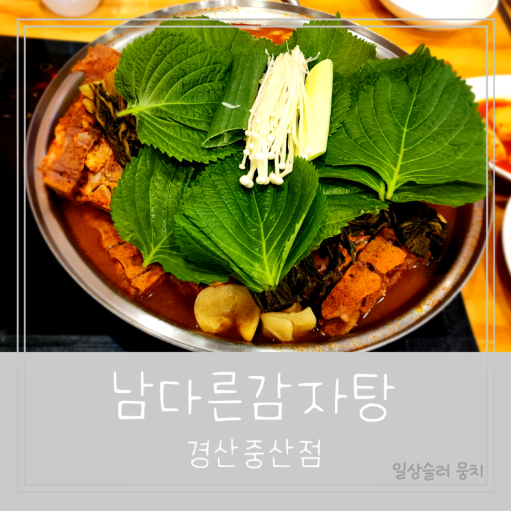 남다른 감자탕 경산중산점 대형놀이방이 있는 국물 맛집