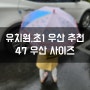 유치원 초등학생 우산 추천 47우산 사이즈